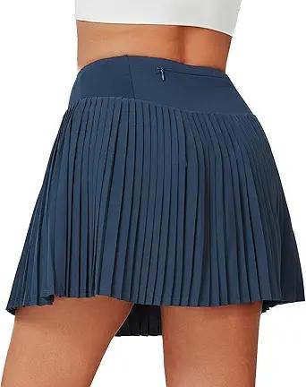 ANIVIVO Women's Pleated Tennis Skirts High Waisted Golf Skorts for Woman Workout Athletic Skorts Skirts with Shorts