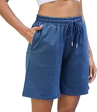 Womens Athletic Shorts Jogger Sweat Summer Loose Drawstring Bermuda Shorts with Pockets
